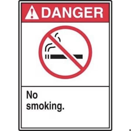 Accuform ANSI ISO DANGER Safety Sign NO SMOKING MRMK008XL
